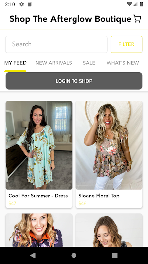 Shop The Afterglow Boutique Screenshot 1