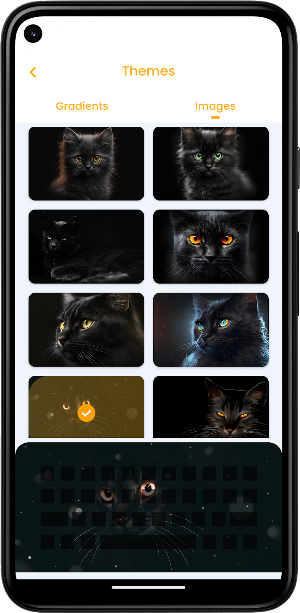 Black Cat Keyboard Theme Screenshot 3