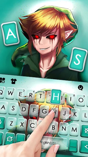 Creepy Ben Drowned Keyboard Theme Screenshot 1
