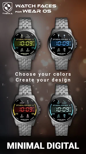 Minimal Digital Watch Face Screenshot 1