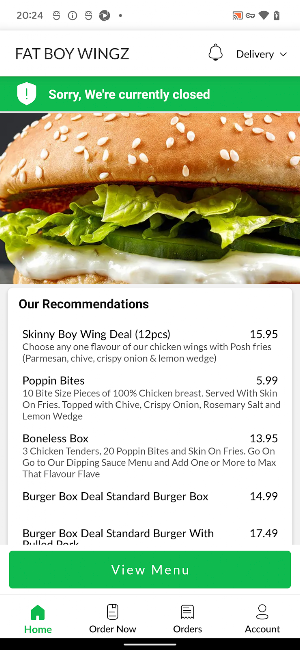 FAT BOY WINGZ Screenshot 1