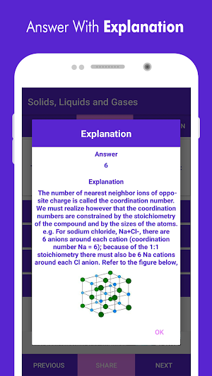 Chemistry MCQs with Answers and Explanations Screenshot 3
