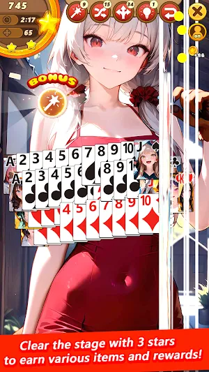 Solitaire: Costume Girls Screenshot 1