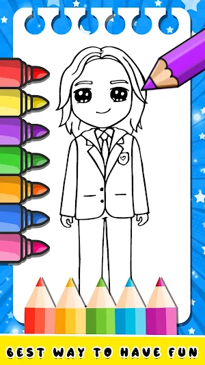 Wednesday Addams 2 Coloring Screenshot 1