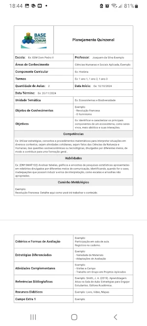 Plano Aula BNCC Personalizado Screenshot 0