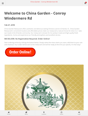China Garden Orlando Ordering Screenshot 3