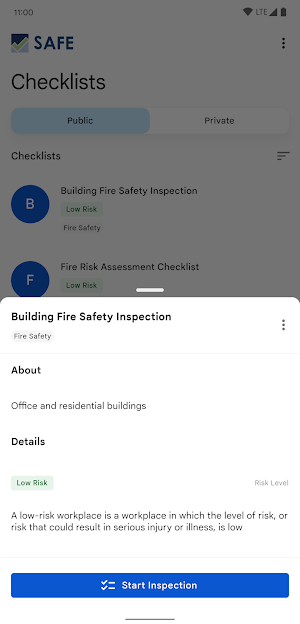 SAFE Inspection Screenshot 2