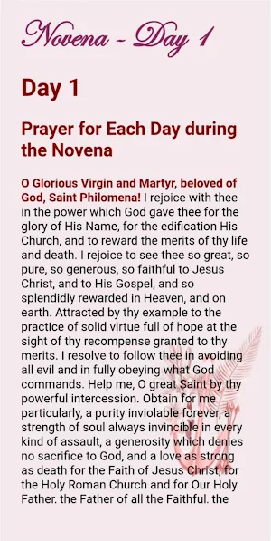Saint Philomena Devotion Screenshot 1