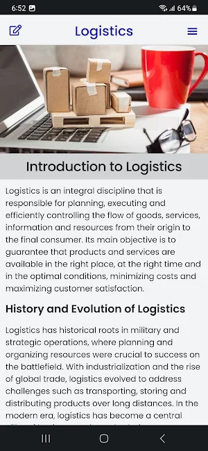 Logistics Course Screenshot 1