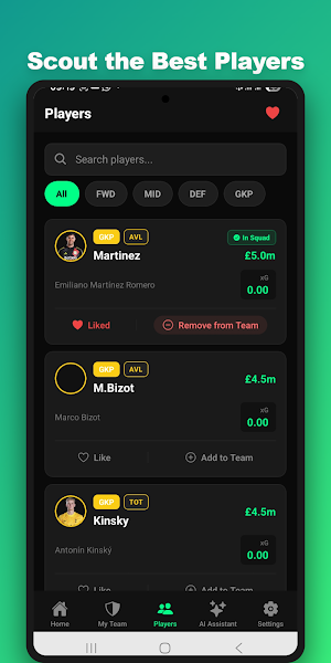 AI Fantasy Football Manager Screenshot 0