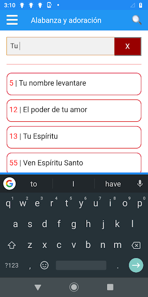 Praise and Worship in Spanish Screenshot 3