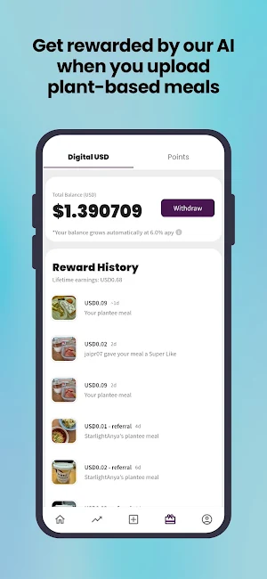 Plantee: Go Plant-based & Earn Screenshot 2