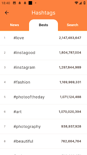 Real followers & Hashtags Screenshot 1