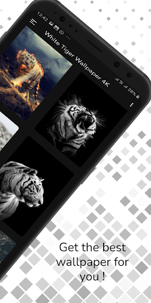 White Tiger Wallpaper 4K Screenshot 1