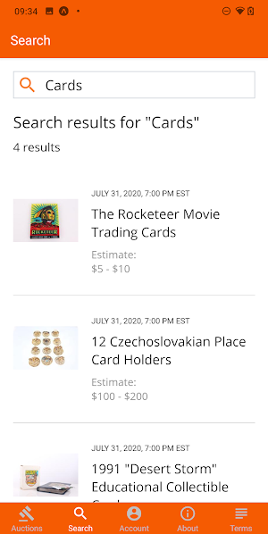 Lettieri Auction and Appraisal Live Bidding Screenshot 1