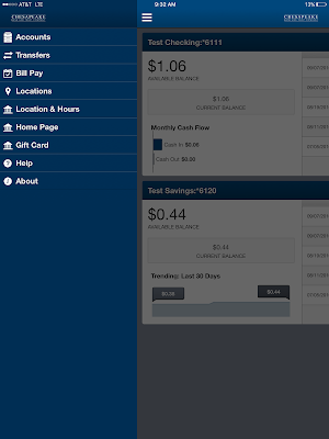 Chesapeake Bank & Trust Tablet Screenshot 2