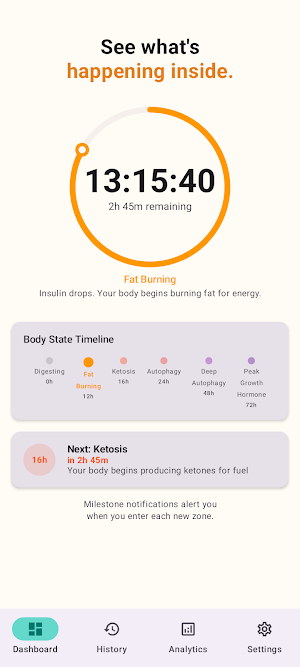 FastTrack: Fasting Timer Screenshot 1