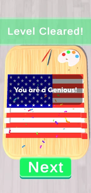 Flag Paint Puzzle Screenshot 0