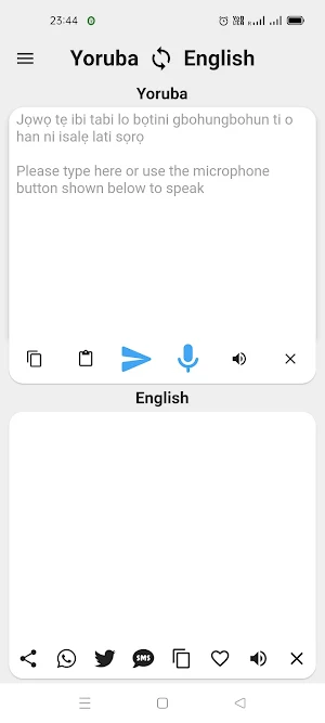 Yoruba To English Translator Screenshot 0