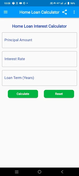 Home Loan Interest Calculator Screenshot 1