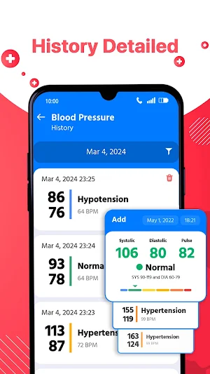 Smart BP Log - Blood Pressure Screenshot 3