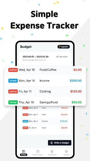 Money Tracker - Easy Budgeting Screenshot 0