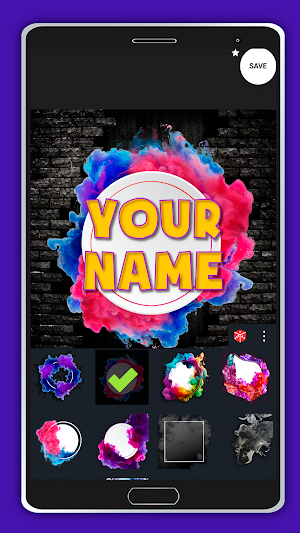 Smoke Name Photo Art Screenshot 1