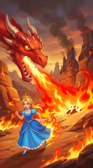 Queen Rescue Escape Dragon Screenshot 1