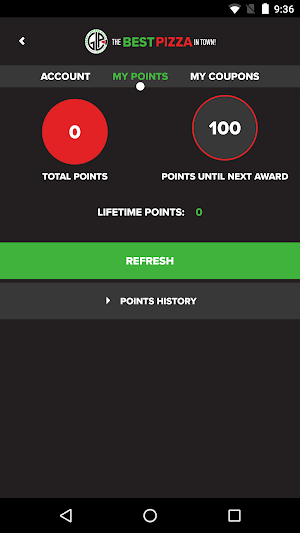Green Lantern Pizza Screenshot 2