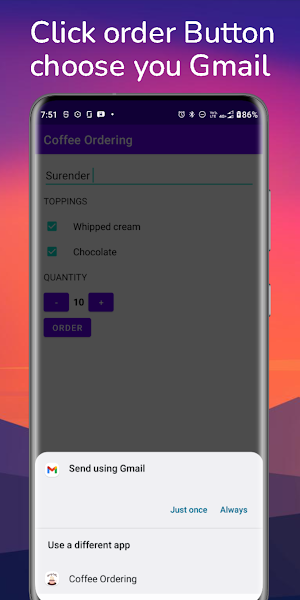 Coffee Ordering Screenshot 2