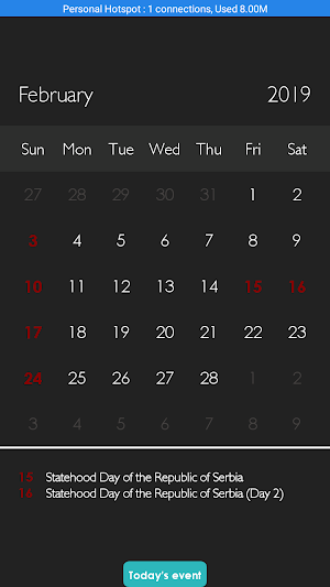 Serbia Calendar 2020 Screenshot 1