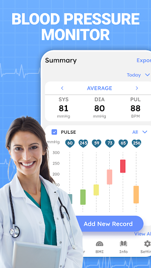 Blood Pressure Monitor App Screenshot 0