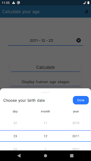 age Calculator Screenshot 1