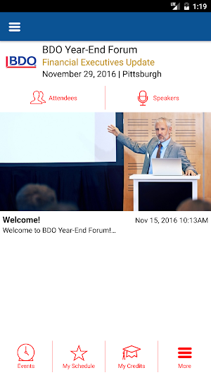 BDO USA Local Events Screenshot 1