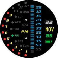 Futuristic LED watch