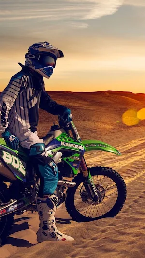 Dirt Bike Stunt Wallpaper Screenshot 1