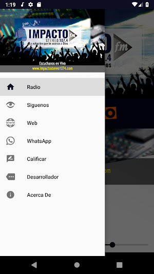 Impacto Stereo 107.4 Screenshot 2