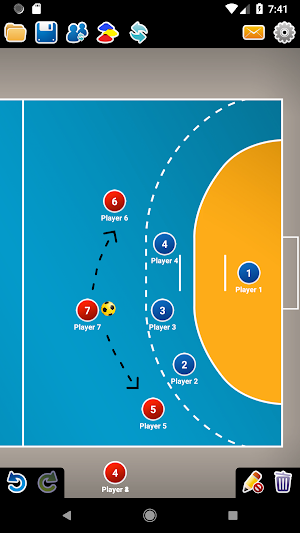 Coach Tactic Board: Handball Screenshot 3