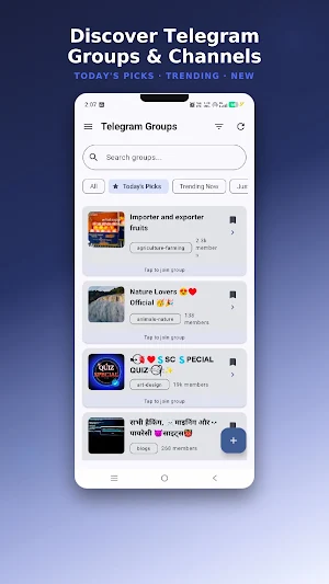 Telegram Groups - Find & Join Screenshot 1