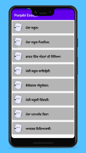 Punjabi Essays Screenshot 1