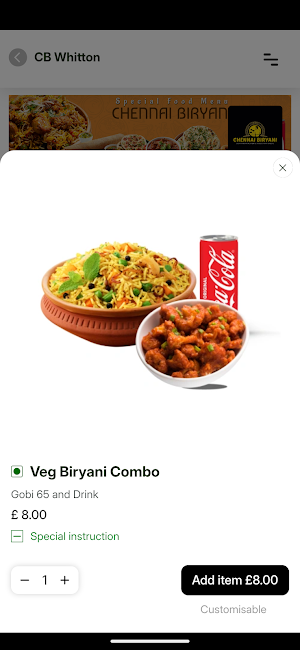 Chennai Biryani Whitton Screenshot 2