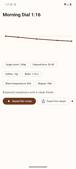 PourOverDial Screenshot 2
