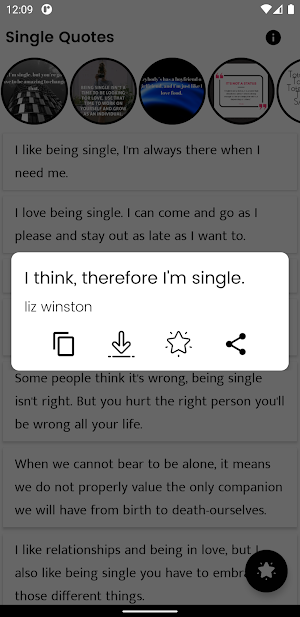 Single Quotes and Sayings Screenshot 2