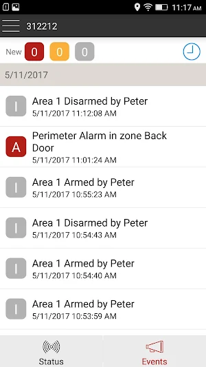 My Home Alarm Screenshot 2