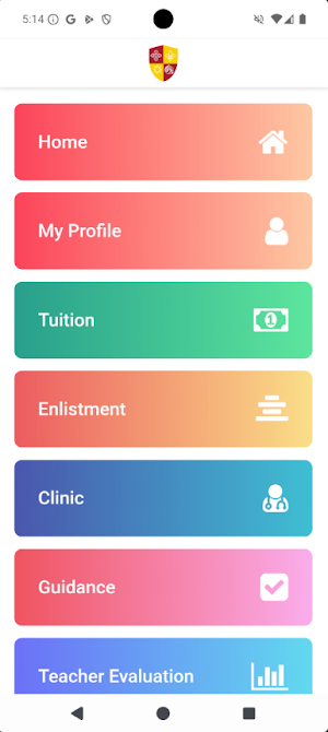 SCT mobile portal Screenshot 2