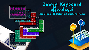 All language keyboard - blue diY NeOn Themes Screenshot 2