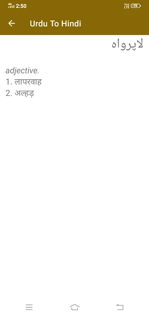 Urdu To Hindi Dictionary Screenshot 3