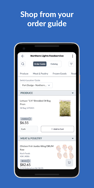 Northern Lights Foodservice Screenshot 2