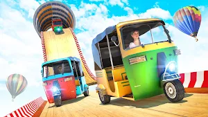 Modern Rickshaw Stunt Game Screenshot 0
