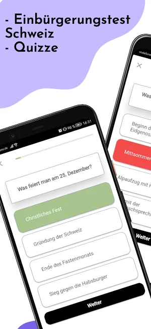 Einbürgerungstest Schweiz Screenshot 0